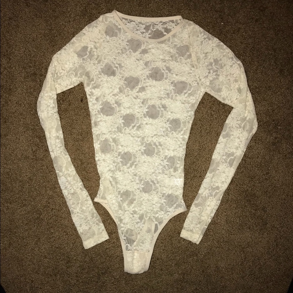 Never worn: American Apparel Lace Bodysuit